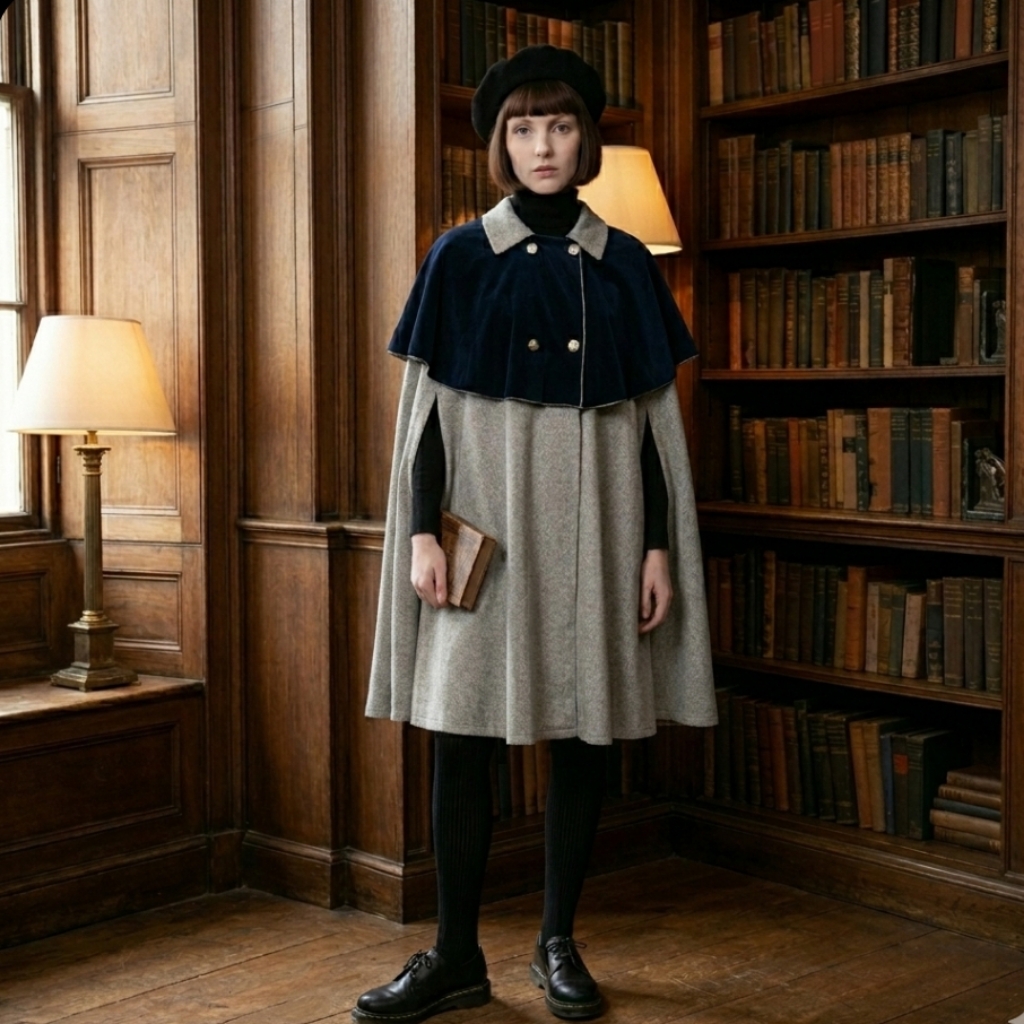 Rare 1970s Betmar Ny Velvet And Wool Cape